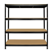 Monster Racking Q-Rax Heavy-Duty Storage Shelving Unit, 160 cm W x 60 cm D, Black