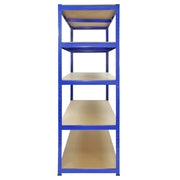 Monster Racking T-Rax Heavy-Duty Storage Shelves, Blue, 120 cm W x 60 cm D, Set of 9