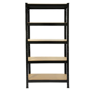 Monster Racking T-Rax Heavy-Duty Shelving Units - Black, 75 cm wide x 30 cm deep, Set of 4