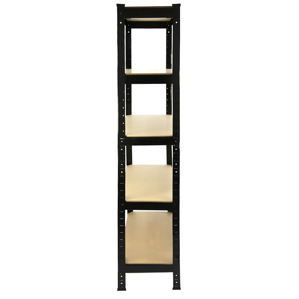 Monster Racking T-Rax Heavy-Duty Shelving Units – Black, 75 cm W x 30 cm D, 3-Pack