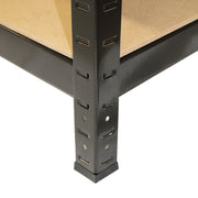 8-Pack Black T-RAX Metal Racking Units – 75 cm W x 150 cm H x 30 cm D