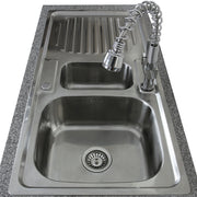 Premium Stainless Steel Kitchen Sink with Padstow Tap