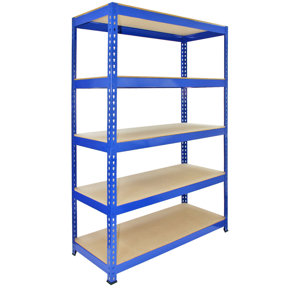 Q-Rax Blue Metal Racking Units – Pack of 10, 120 x 50 x 180 cm