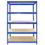 Pack of 10 T-RAX Blue Metal Racking Units, 120 cm W x 45 cm D x 180 cm H