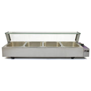 KuKoo 4-Pan Wet-Well Bain Marie - Commercial Kitchen Equipment