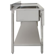 Stainless Steel Laboratory Sink, Single Bowl, Right-Hand Drainer, 1.0