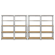 Galwix 90cm Racking Bundle with Corner Shelving and Four Garage Racking Bays