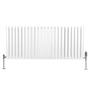 Oval Column Radiator with Valves – 600mm x 1440mm – White