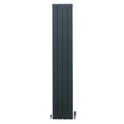 Aluminium Radiator with Valves - 1800 x 315 mm - Anthracite Grey