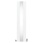 Flat Mirror Radiator with Valves – 1800 x 425 mm – White