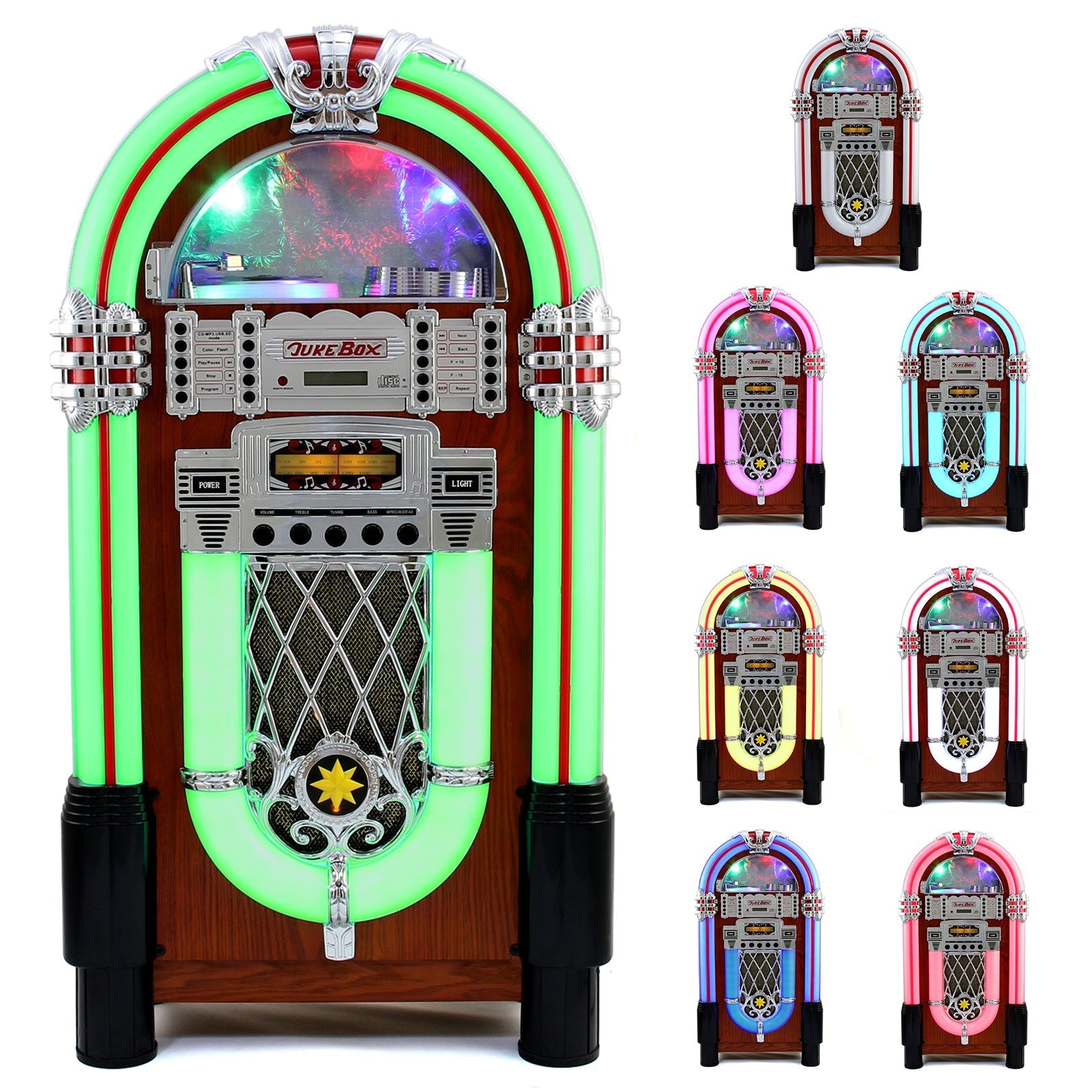Retro Jukebox-Style CD Case – Vintage-Inspired CD Organizer