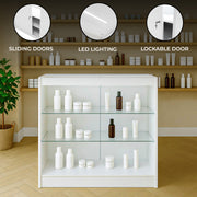 K900 LED Retail Counter - White Finish