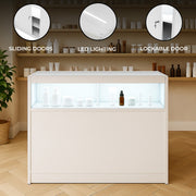LED Retail Counter B1200 – White Finish