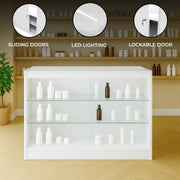 K1200 LED Retail Shop Counter - White
