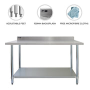 4 ft Wide Commercial Stainless Steel Catering Table