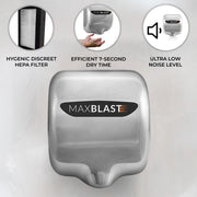 Maxblast Automatic Commercial Hand Dryer with HEPA Filtration