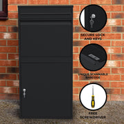 Extra-Large Black Anti-Theft Parcel Box