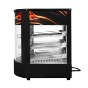 Commercial Glass Pizza Display Case with Warmer