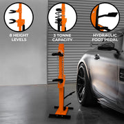 Hydraulic Coil Spring Strut, 3-Ton Capacity