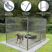 1.5m Dog Run Panel with 5 cm Bar Spacing