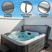 2.2m Grey Hot Tub Spa Cover