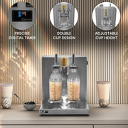 Automatic Bubble Tea Shaker Set with Two Shaker Bottles