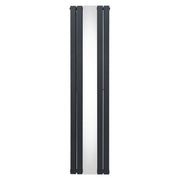 Flat Mirror Radiator 1800 x 425 mm - Anthracite Grey
