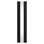 Flat Mirror Radiator 1800 mm x 425 mm – Black