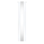 Oval Mirror Radiator 1800 x 380 mm White