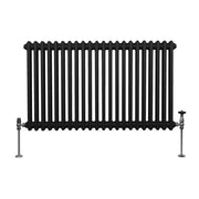 Traditional 2-Column Radiator, 600 x 1012 mm, Black