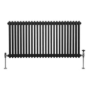 Traditional 2-Column Radiator, 600 x 1192 mm, Black