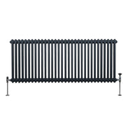 Traditional 2-Column Radiator, 600 mm x 1462 mm, Anthracite Grey