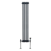 Traditional 2-Column Radiator – 1500 x 202 mm – Anthracite Grey