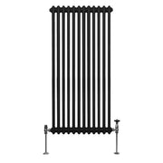 Traditional Two-Column Radiator - 1500 x 562 mm - Black