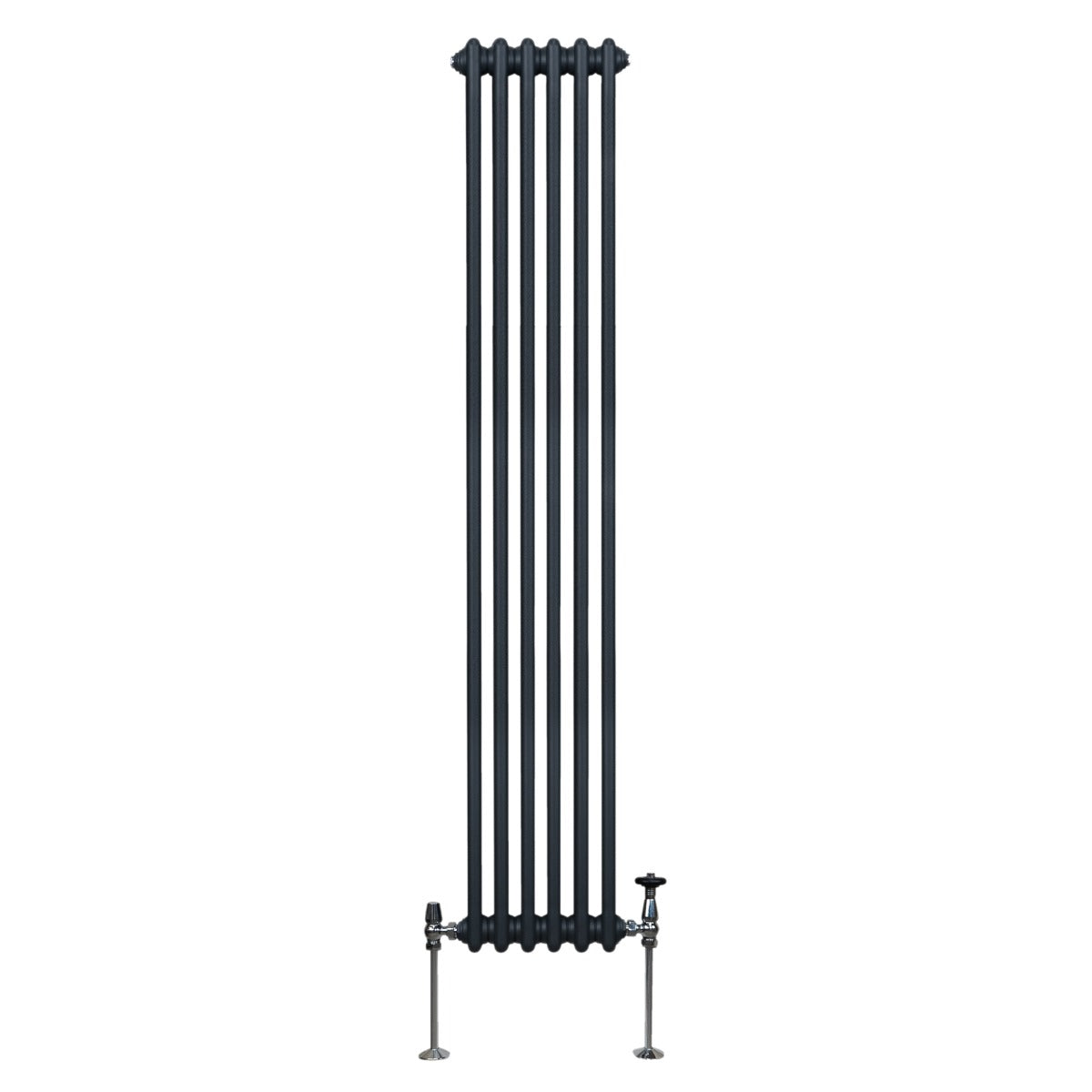 Traditional 2-Column Radiator, 1800 x 292 mm, Anthracite Grey