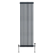 Traditional Two-Column Radiator 1800 x 472 mm - Anthracite Grey