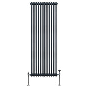 Traditional 2-Column Radiator, 1800 x 562 mm, Anthracite Grey