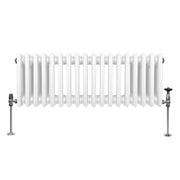 Traditional 3-Column Radiator, 300 x 832 mm, White