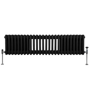 Traditional 3-Column Radiator, 300 x 1192 mm, Black