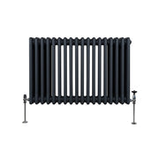 Traditional 3-Column Radiator - 600 x 832 mm - Anthracite Grey
