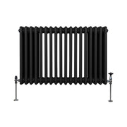 Traditional 3-Column Radiator, 600 x 832 mm, Black