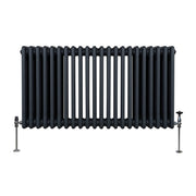 Traditional 3-Column Radiator, 600 x 1012 mm, Anthracite Grey