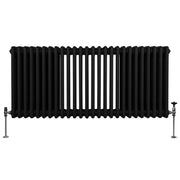 Traditional 3-Column Radiator, 600 x 1192 mm, Black