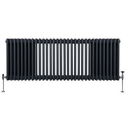 Traditional 3-Column Radiator, 600 x 1462 mm, Anthracite Grey