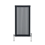 Traditional 3-Column Radiator, 1500 x 562 mm, Anthracite Grey
