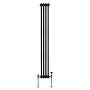 Traditional 3-Column Radiator, 1800 x 202 mm, Black