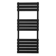 Flat Panel Towel Radiator 1200 x 450 mm - Black