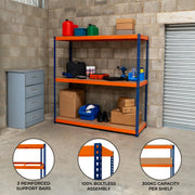 S-Rax 3-Shelf Racking System 180 cm x 180 cm x 60 cm