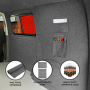 Smoke Grey Van Carpet Lining Kit with Storage Pouches and Adhesive Glue