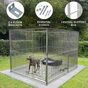 1.5m Dog Run Panel with 8 cm Bar Spacing